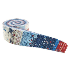Red White & Bang! 2.5" Rolie Polie by Sandy Gervais for Riley Blake Designs