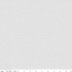 Kisses Gray on White Yardage by Riley Blake Designs